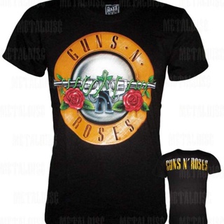 Guns N ROSES theMAXX เสื้อยืดแขนสั้น ผ้าฝ้าย 100% พิมพ์ลายวงร็อค ไซซ์ S M สไตล์ฮิปฮอป