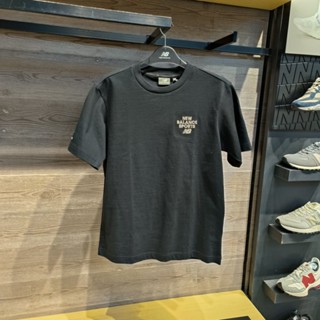 New BALANCE เสื้อยืดแขนสั้นลําลอง คอกลม ผ้าฝ้าย ระบายอากาศได้ดี แฟชั่นฤดูใบไม้ผลิ สําหรับผู้ชาย และผู้หญิง