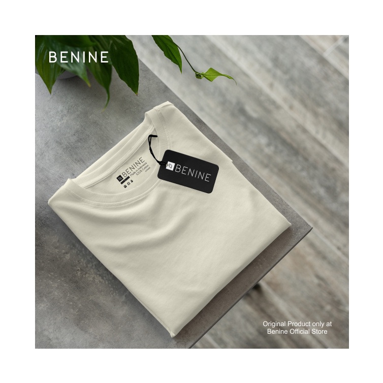 Benine Plain White T-Shirt (bing) / Premium Distro T-Shirt / เสื้อยืดผู้ชายและผู้หญิง / แขนสั้น