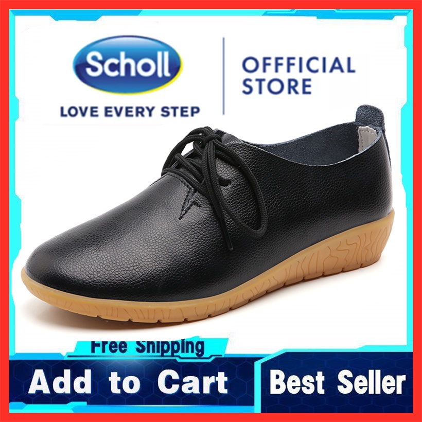 Scholl รองเท้าผู้หญิง รองเท้าหนังลําลอง scholl รองเท้าผู้หญิง Boat Shoes ผู้หญิง