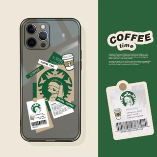 เคสป้องกันโทรศัพท์มือถือใส แบบนิ่ม ลายกาแฟ กันกระแทก สําหรับ Apple Iphone 14romax 7plus 13promax 11 12 xr 7 8plus xsmax 11promax