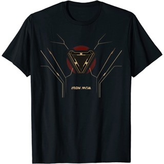 เสื้อยืด พิมพ์ลายโปสเตอร์ Marvel Iron Man Arc Reactor