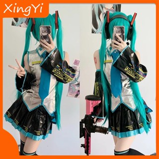 Hatsune Miku เครื่องแต่งกายคอสเพลย์ ชุดเครื่องแบบคอสเพลย์อนิเมะ สําหรับผู้หญิง