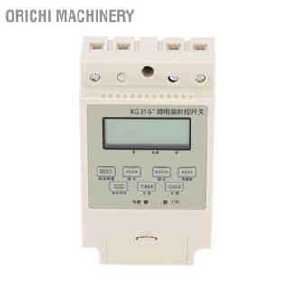  Orichi Machinery สวิตช์ควบคุมเวลาไมโครคอมพิวเตอร์สวิตช์จับเวลาอิเล็กทรอนิกส์แบบดิจิตอลพร้อมรางตัวเก็บประจุ