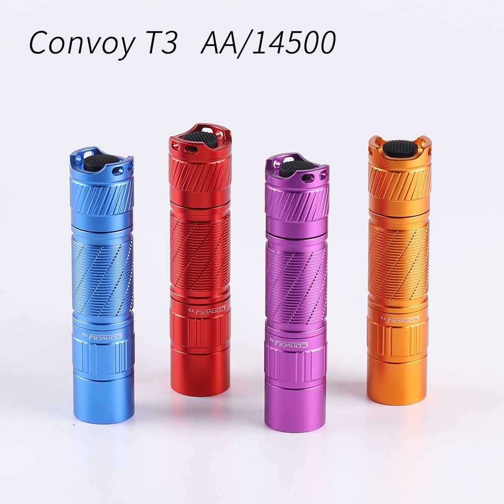 ไฟฉาย Convoy T3, CRI สูง, ไฟฉาย AA 14500, 219 519A 12groups