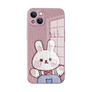 เคสป้องกันโทรศัพท์มือถือกระจก แบบนิ่ม ลายกระต่าย สําหรับ Huawei P30 P30PRO P40 P40PRO 7 7SE 8 9 9SE 30 30PRO 40 40PRO 50 50PRO