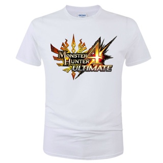 เสื้อยืดแขนสั้นลําลอง ผ้าฝ้าย พิมพ์ลาย Monster Hunter แฟชั่นฤดูร้อน สําหรับผู้ชาย G124 2022_03