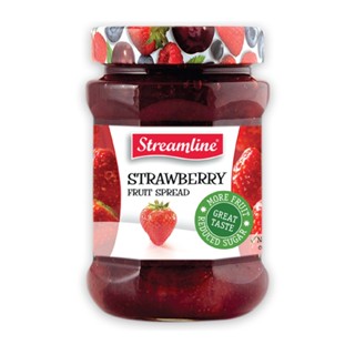 สตรีมไลน์แยม STRAWBERRY สตรอเบอร์รี่ 340ก.STREAMLINEJAM 340 G.