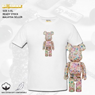 RARLON UNISEX BEARBRICK T-SHIRT SHORT SLEEVE COTTON PRINTED TEE BAJU T SHIRT ROUND NECK WOMEN MEN COUPLE OVERSIZE_05