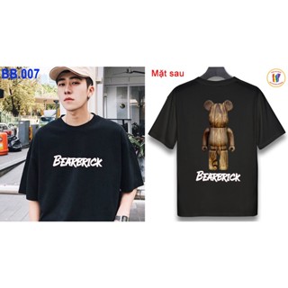 Mens And WomenS T-Shirt With Wide-Sleeved form Printed On 2-Sided bearbrick Image_05