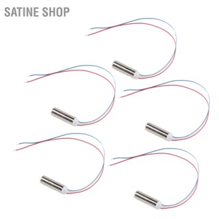 SaTine Shop 5 ชิ้น 14500rpm กันน้ำทรงกระบอก Micro Coreless มอเตอร์สั่นสะเทือนสำหรับนวด