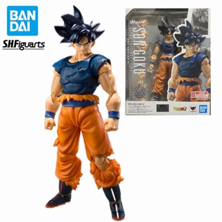 Bandai SHF โมเดลฟิกเกอร์ อนิเมะ Dragon Ball Super Migatte No Gokui Ultra Instinct Zhao Son Goku ของเล่นสําหรับเด็ก