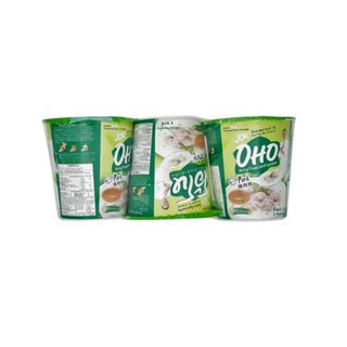 โอ้โหโจ๊กกึ่งสำเร็จรูปรสหมู JOK 35ก.X3ถ้วยOHO CUPPORK FLAVOUR 35G.X3