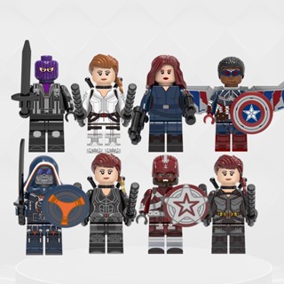 ฟิกเกอร์ตัวต่อ Natasha Romanoff Baron Zemo Falcon Taskmater ของเล่นสําหรับเด็ก