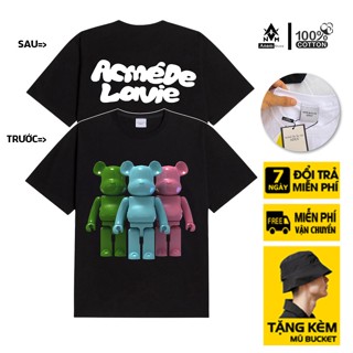 Bearbrick 8 100% Genuine cotton T-Shirt, oversize form, Genuine Standard Goods, full Stamps, Anam Store_05