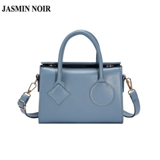 Jasmin NOIR กระเป๋าถือ กระเป๋าสะพายข้าง หนัง PU เรียบง่าย สําหรับผู้หญิง