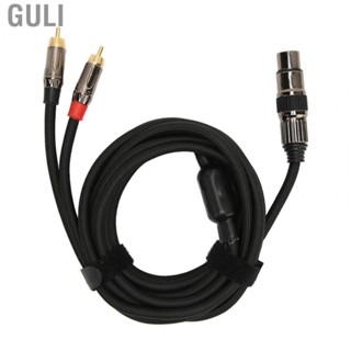 Guli XLR To Dual 2 RCA Y Splitter Cable  Professional XLR To Dual RCA Cable Plug and Play  for Effects for Public Address System for Meeting Room for Microphone