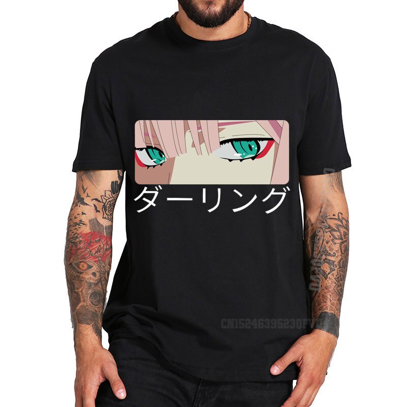 ☇☁✒Darling In The Franxx Anime Zero Two Graphic Printed Tshirts Japan New Clothing_02