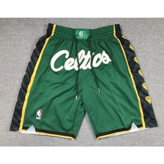 กางเกงขาสั้นบาสเก็ตบอล nba Boston Celtics สีเขียว 2023