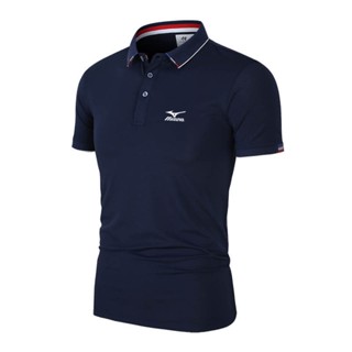 เสื้อโปโลแขนสั้น Mizuno แฟชั่นฤดูร้อน สไตล์นักธุรกิจ สําหรับผู้ชาย ไซซ์ M - 4Xl 5008