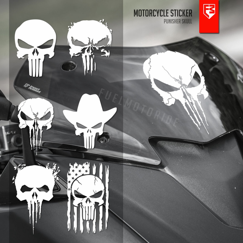 Punisher Skull Series สติ๊กเกอร์ติดมอเตอร์ไซค์ nmax pcx adv บีทตัก