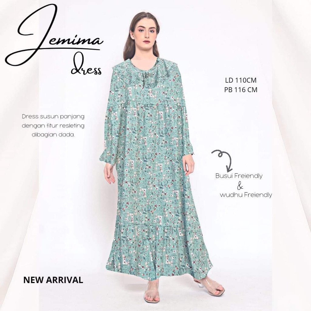 Jemima Dress Rayon โดย Jolin ชุดนอน (DKK-065)