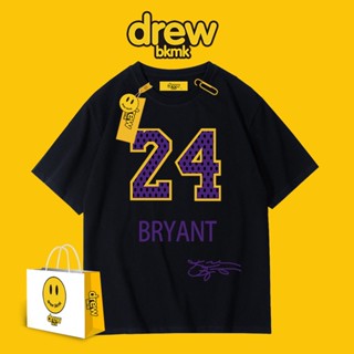 New Hot Drew Bryant T-shirt short-sleeved No. 24 commemorative shirt summer basketball team uniform black Mamba mal_01