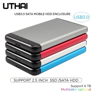 กล่องฮาร์ดไดรฟ์ HDD USB3.0 2.5 นิ้ว SSD SATA หลายสี รองรับ 6 TB