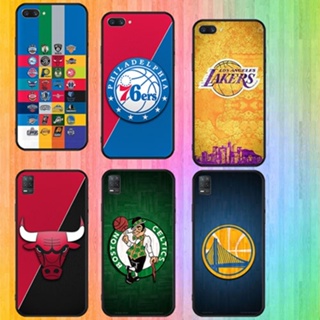 เคสโทรศัพท์มือถือแบบนิ่ม ลายบาสเก็ตบอล nba สีดํา สําหรับ Realme C25 C25S X Lite XT X2 Narzo 20 20 Pro 30A 50i