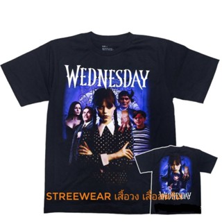 【เสื้อยืด wednesday】 เสื้อหนัง ผ้าฝ้ายแท้ ลายสวย ใส่สบายรับซัมเมอร์