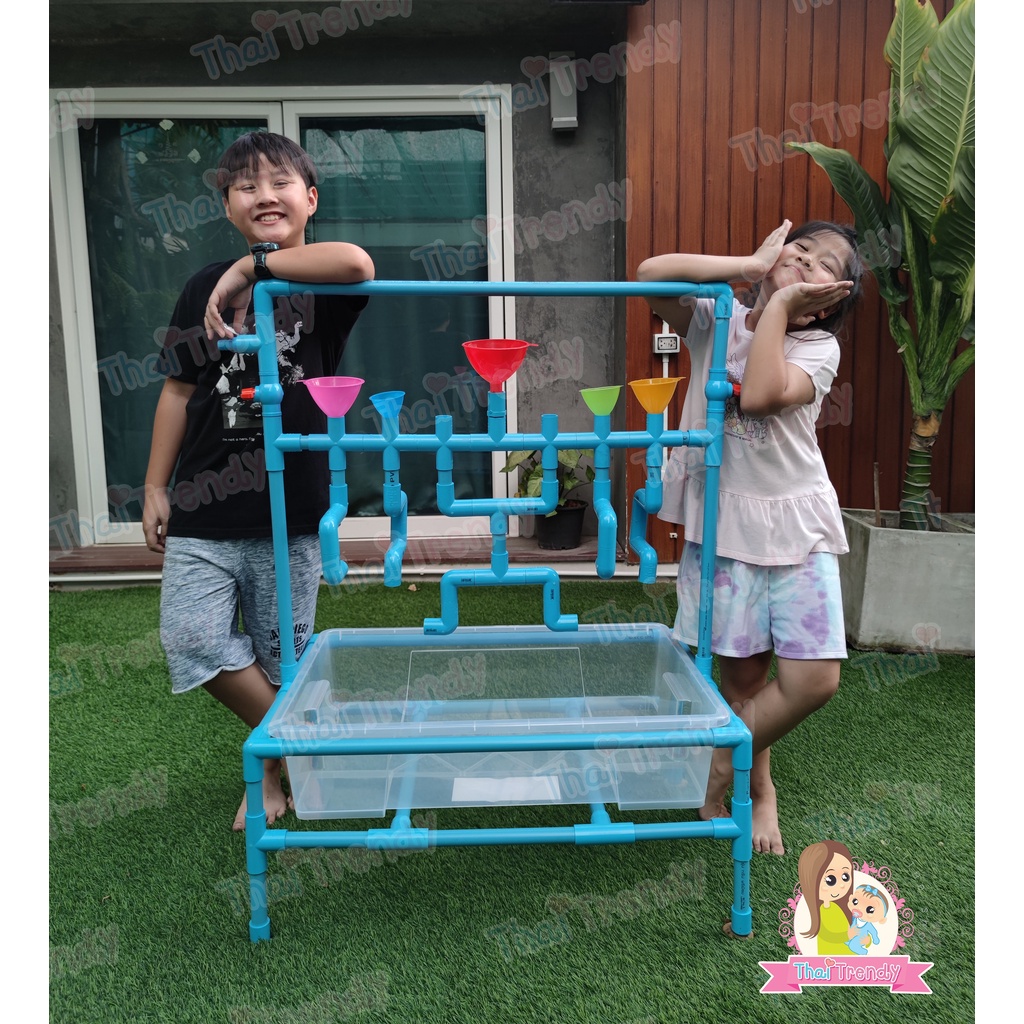Waterplay Station ของเล่นเด็ก โต๊ะเล่นน้ำสำหรับเด็ก แถมฟรี กรวย5ใบ (ชุดใหญ่) - รูปที่ 2