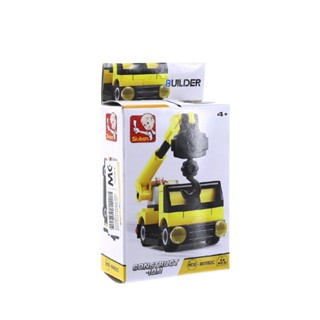 ตัวต่อ บล็อก รถเครน รถของเล่น SLUBAN Construction Crane Builder Blocks (44 pcs)