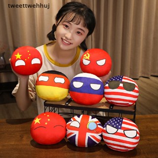 ตุ๊กตายัดนุ่น รูป Polandball Countryball ขนาด 10 ซม. ของเล่นสําหรับเด็ก