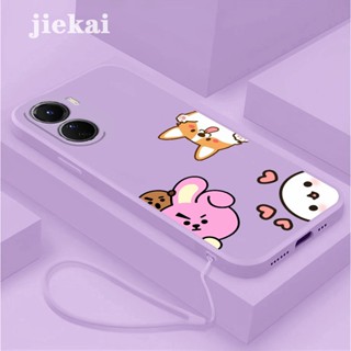 เคส VIVO Y16 เคสโทรศัพท์ ซิลิโคน กันกระแทก ดีไซน์ใหม่ น่ารัก สามโพรบ เคสป้องกัน