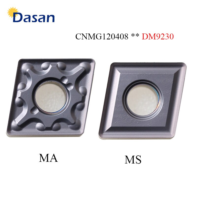 e46 10PCS CNMG120404 HA DM9030ทังสเตนคาร์ไบด์แทรก CNMG120408 HS ตรม MS เครื่องมือเครื่องกลึง CNC เคร