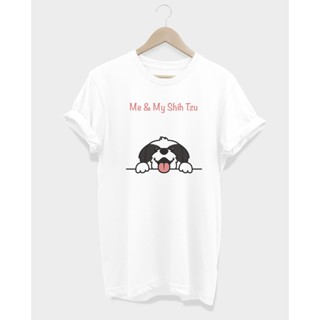 สื้อยืดลายหมาชิสุห์ Me &amp; My Shih Tzu Black_01