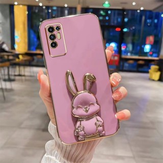 เคสโทรศัพท์มือถือ TPU ลายกระต่ายหน้ายิ้ม หรูหรา สําหรับ Tecno Pova 2 LE7 LE7n Pova 3 LF7n 2023