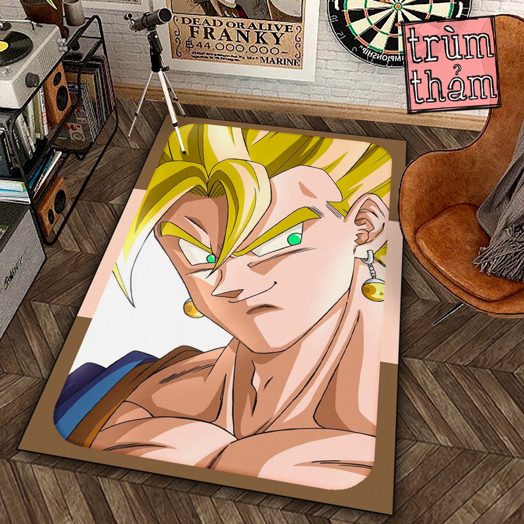 Vegeta พรมตกแต่งอะนิเมะมังงะ Dragon Ball ญี่ปุ่น 8Plus ตกแต่งห้องนอนห้องนั่งเล่น Office