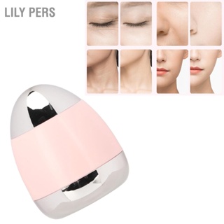 Lily PERS Magnetic Face Eye Massager ยกกระชับผิวหน้ายกกระชับ LED สีแดงอุปกรณ์นวดตาแบบพกพาสั่นสะเทือน