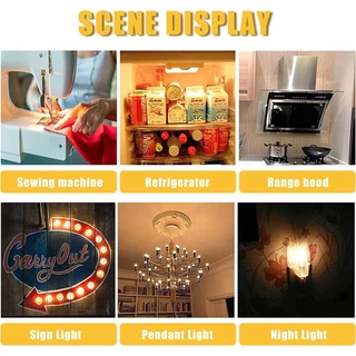 Vitange หลอดไฟ LED Edison E12 E14 E27 1W 2W 3W 4W 6W 8W C7 T22 C35 A19 G40 G80 ST45 ST64 หรี่แสงได้ สีขาวอบอุ่น สไตล์เรโทร สําหรับตกแต่งบ้าน
