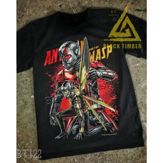 BT 122 Ant man and the Wasp  เสื้อยืด สีดำ BT Black Timber T-Shirt ผ้าคอตตอน สกรีนลายแน่น S M L XL XXL