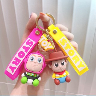 พวงกุญแจ จี้ตุ๊กตาซิลิโคน รูปการ์ตูน Toy Story Buzz Lightyear น่ารัก ขนาดเล็ก เหมาะกับของขวัญวันหยุด สําหรับห้อยกระเป๋านักเรียน รถยนต์