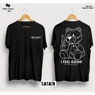 เสื้อยืด พิมพ์ลายหมี I FELLGOOD TEDDY BEAR MOTIF 30S สไตล์โมเดิร์น สําหรับผู้ชาย และผู้หญิง_02