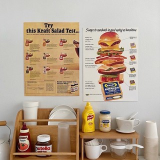 Poster - Kraft Salad Dressing Test , 5 ways to sandwich