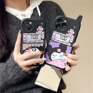 เคสโทรศัพท์มือถือแบบกระจก ฝาพับ ลายการ์ตูน Kuromi Nokia น่ารัก สไตล์วินเทจ สําหรับ iPhone 14 13 12 11 Pro Max 14promax