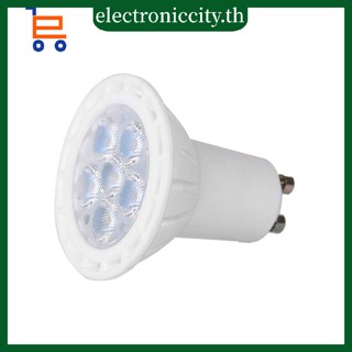 หลอดไฟเซรามิค GU10 6W 6 SMD3030 LED สีขาวอบอุ่น 10 ชิ้น