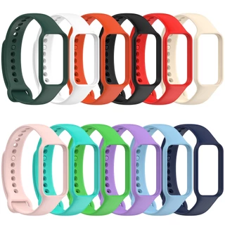 สายนาฬิกาข้อมือซิลิโคน ระบายอากาศ แบบเปลี่ยน สําหรับ Redmi Smart Band 2 / Xiaomi Smart Band 8 Active