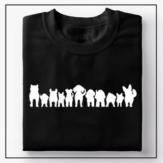 SMALL DOGS LINE UP T-Shirt Men Women Statement Design Tee Shirt Minimalist_02