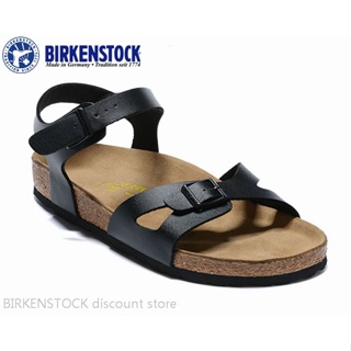 【ของแท้】Birkenstock Rio รองเท้าแตะ เนื้อแมตต์ สีดํา สไตล์คลาสสิก สําหรับผู้ชาย และผู้หญิง ไซซ์ 34-46