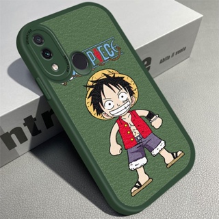 เคสโทรศัพท์มือถือ หนัง PU ซิลิโคนนิ่ม บาง ลายการ์ตูนลูฟี่วันพีช สําหรับ Redmi Note 7 8 9 Pro Max 9S